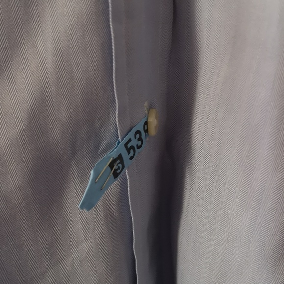 Men's Ralph Lauren Classic Button Down Blue Shirt w Logo Size 17 EUC Dry Cleaned - Picture 5 of 7